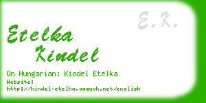 etelka kindel business card